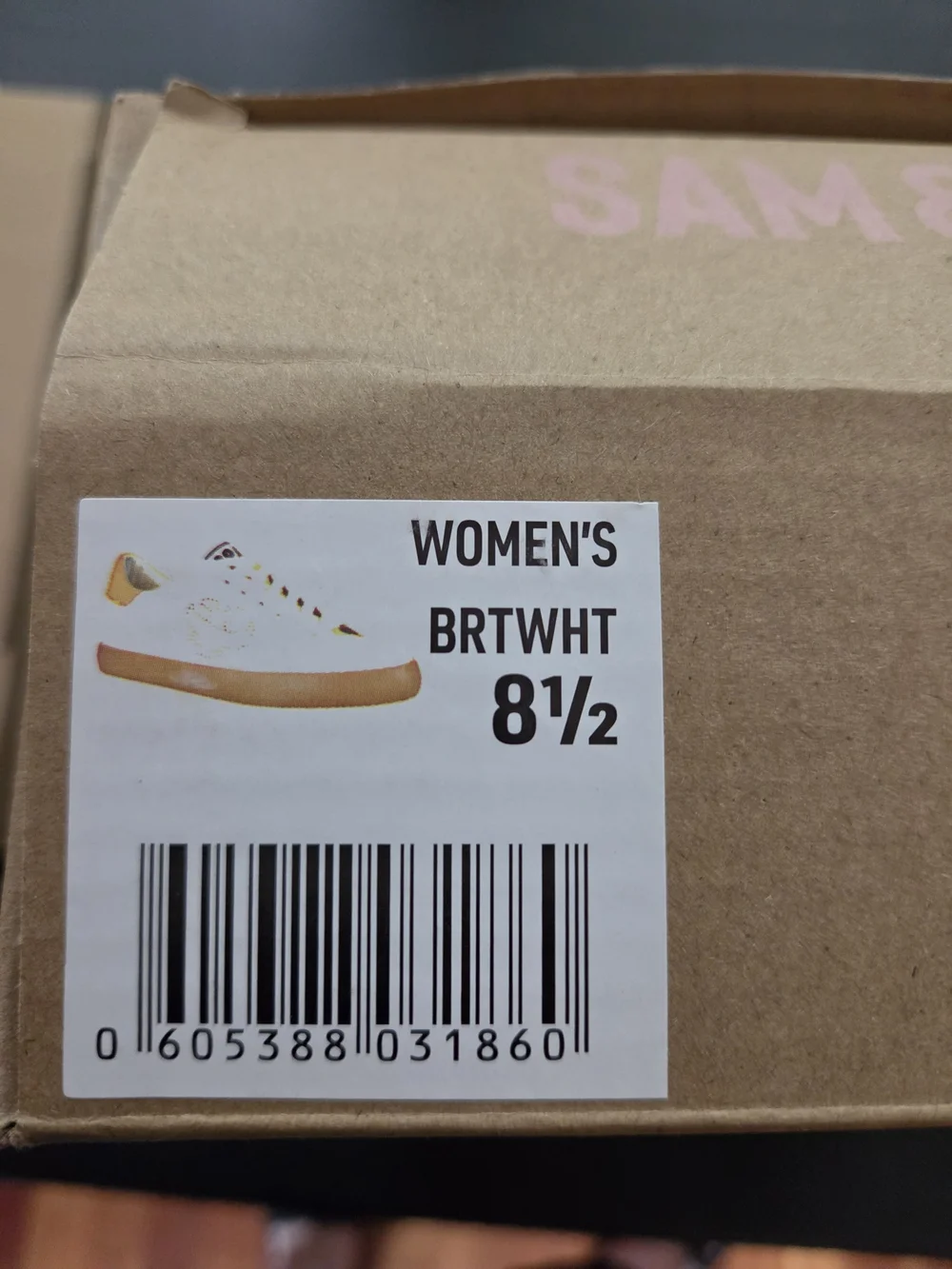 Sam & Libby Women's bright white  Leather Lace-Up Sneakers with Yellow Accent